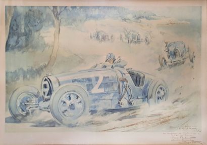 null GEO HAM (1900-1972)

Louis Chiron at the Grand Prix of Antibes (1928)

Lithograph...