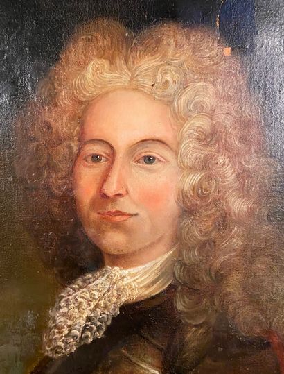 null ÉCOLE FRANÇAISE DU XVIIIe SIÈCLE

Portrait d'homme en cuirasse et col de dentelles

Toile

Rentoilée,...