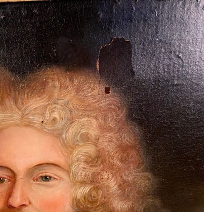 null ÉCOLE FRANÇAISE DU XVIIIe SIÈCLE

Portrait d'homme en cuirasse et col de dentelles

Toile

Rentoilée,...
