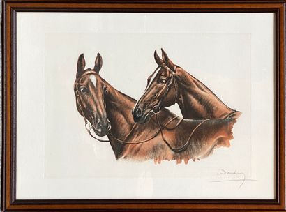 null LÉON DANCHIN (1887-1938)

Les chevaux

Lithographie en couleurs

Haut. 44 cm...