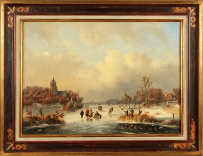 19th CENTURY HOLLAND ECOLE

Winter Landscape...