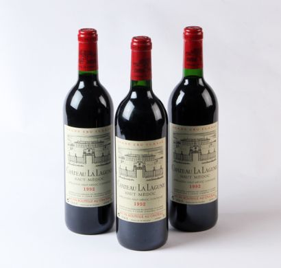 Trois bouteilles de CHÂTEAU LA LAGUNE, Grand...