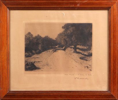 null MODERN SCHOOL

A road in Saint-Jean-de-Luz

Lithograph in black, signed and...