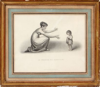 null NINETEENTH CENTURY FRENCH SCHOOL 

The first male step

Engraving in black

Sight...