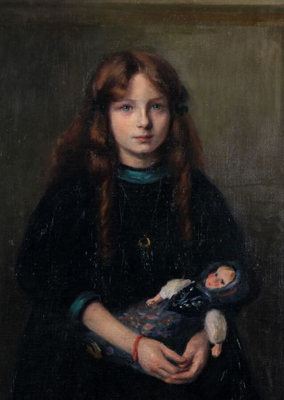 null JACQUES ÉMILE BLANCHE (1861-1942)

Young girl with a doll

Oil on canvas, signed...