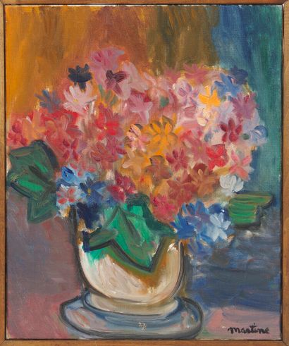 null MARTINE LEVY (né en 1932 - épouse de Léon Cligman)

Vase Fleuri

Huile sur toile,...