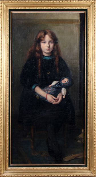 null JACQUES ÉMILE BLANCHE (1861-1942)

Young girl with a doll

Oil on canvas, signed...