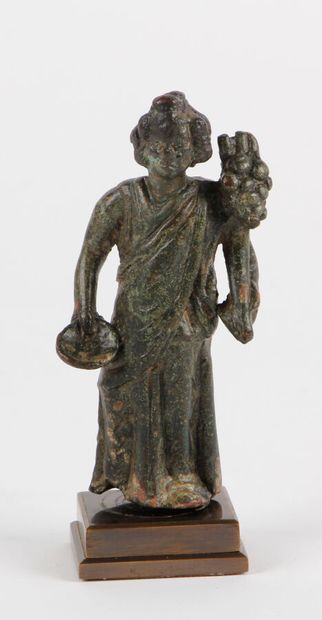 null ISIS FORTUNA represented standing, dressed in a long drape, holding a cornucopia...