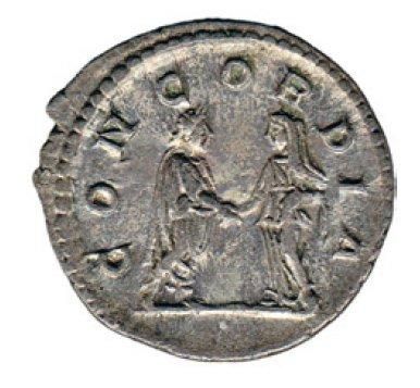 null JULIA PAULA, épouse d'Elagabale (219) Denier. Son buste à droite. R/ Elagabale...