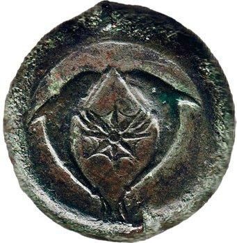 SYRACUSE Litrae en bronze (344-336): 2 exemplaires. Tête d'Athéna à gauche. R/ Étoile...