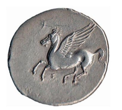 SYRACUSE Statère au type corinthien (344-317 av. J.-C.). 8,45 g. Tête d'Athéna casquée...