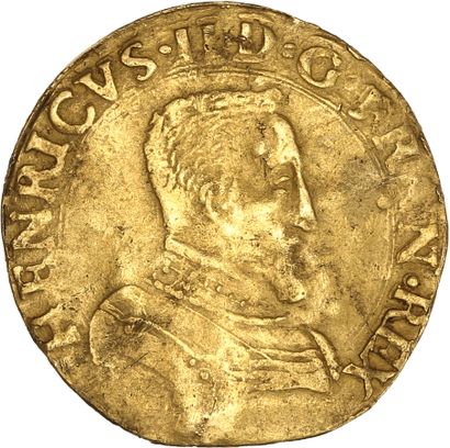 null FRANÇOIS II (1559-1560)

Double Henri d'or au nom d'Henri II. 1559. Rouen. 7,27...