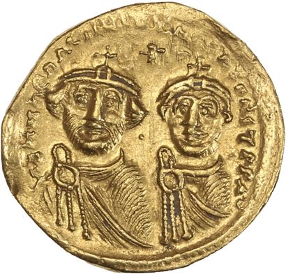 null HÉRACLIUS (610-641) et HÉRACLIUS CONSTANTIN

Solidus. Constantinople. 4,29 g.

Leurs...