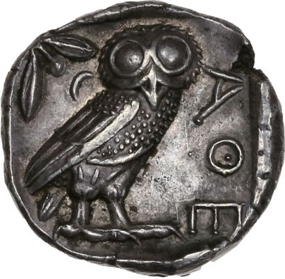 null ATTIQUE, Athènes (480-407 av. J.-C.)

Tétradrachme. 17,25 g.

Tête d'Athéna...