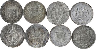 null Lot de 8 monnaies en argent, module écu, du XVIe au XXe siècle : 

Autriche...
