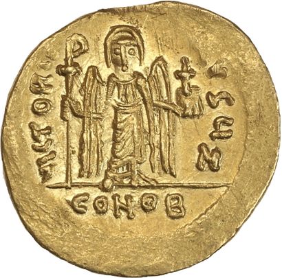 null PHOCAS (602-610)

Solidus. Constantinople. 4,51 g.

Son buste couronné de face...