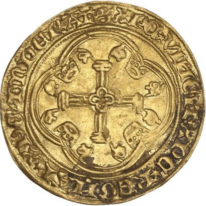 null CHARLES VII (1422-1461)

Écu neuf. Tournai. 3,39 g.

D. 511.

Pliures. TTB.