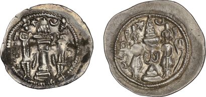 null Lot de 10 drachmes et une demi drachme sassanides variées du Ve au VIIe siècle...