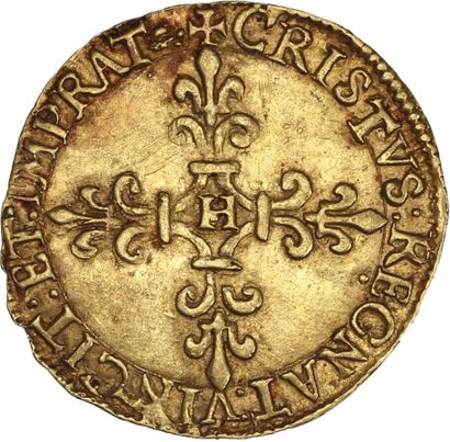 null CHARLES IX (1560-1574)

Écu d'or au soleil. 1565. La Rochelle.

D. 1057.

Très...