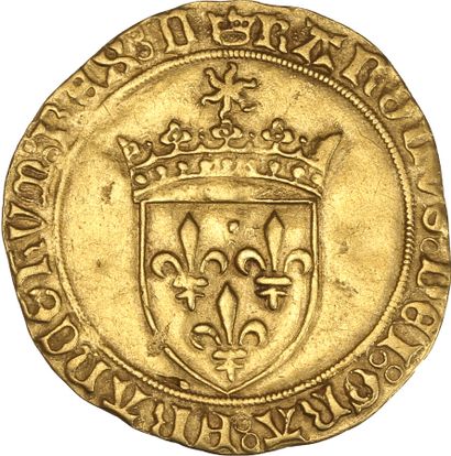 null CHARLES VIII (1483-1498)

Écu d'or au soleil. Villefranche (?). 3,37 g.

D....