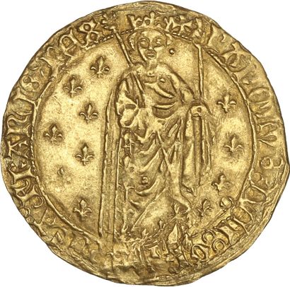 null CHARLES VII (1422-1461)

Royal d'or. La Rochelle. 3,83 g.

D. 455.

Légèrement...