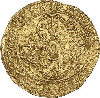 null CHARLES VI (1380-1422)

Écu d'or à la couronne. 3,91 g.

D. 369. 

TTB.