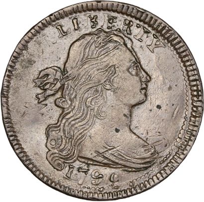 null ÉTATS-UNIS

Cent. 1798 ou 1799. date illisible 

Frappe tréflé. Très bel ex...