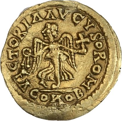 null ITALIE, Royaume Ostrogoth : Théodoric (493-526)

Triens au nom d'Anastase (491-518)....