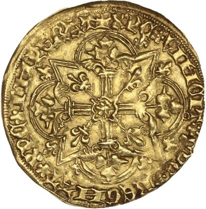 null CHARLES VI (1380-1422)

Agnel d'or. La Rochelle. 2,52 g.

D. 372. 

TTB.