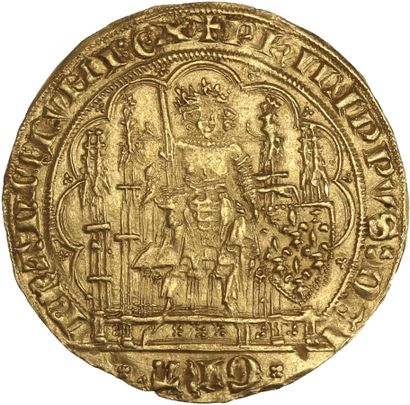 null PHILIPPE VI de Valois (1328-1350)

Écu d'or à la chaise. 4,51 g.

D. 249.

Flan...