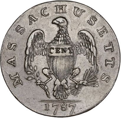 null ÉTATS-UNIS

Cent Massachusetts. 1787. Var. flèche dans le talon gauche de l'aigle.

Très...