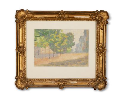 null ÉCOLE MODERNE

Allée arborée

Huile sur papier

Haut. 15 cm - Larg. 22 cm