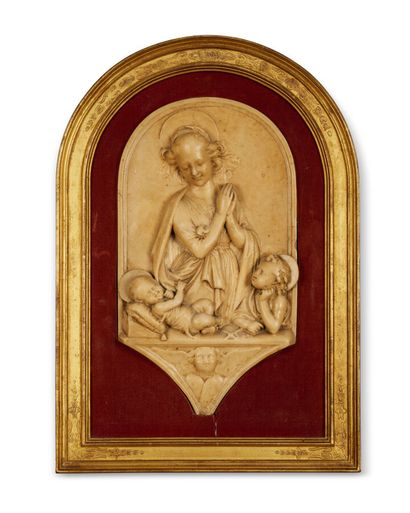 null D'APRÈS DELLA ROBBIA

Vierge à l'Enfant et Saint Jean-Baptiste

Haut-relief...