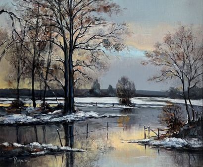 null ALAIN RAGARU (NÉ EN 1949)

La rivière en hiver

Huile sur toile, signée en bas...