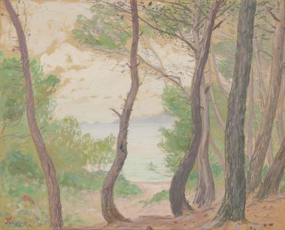 null JEAN-FRANCIS AUBURTIN (1866-1930)

Porquerolles à travers les arbres

Aquarelle...