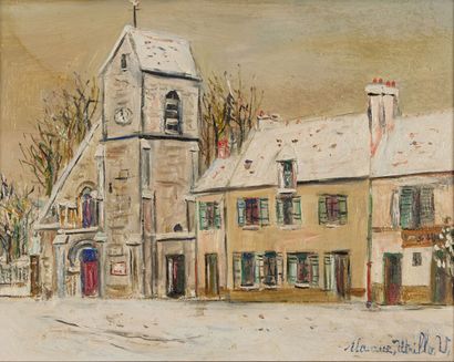 null Maurice UTRILLO (1883-1955)

Hiver, Le clocher de l'église de Villennes-sur-Seine

Huile...