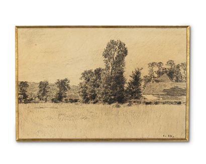 null LÉON AUGUSTIN LHERMITTE (1844-1925)

Fermette et arbres

Crayon et fusain, monogrammé...