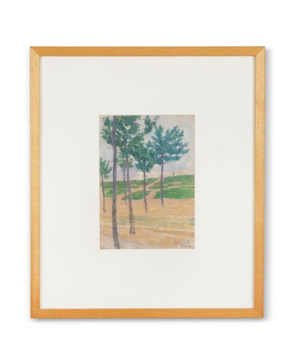 null LOUIS HAYET (1864-1940)

Arbres

Encre et gouache sur papier, signée et datée...