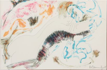 null ALAIN BONNEFOIT (BORN 1936)

Reclining Nude

Ink and watercolor on paper signed...