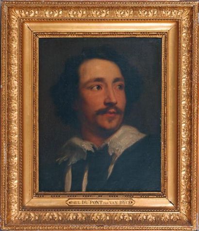 ÉCOLE FLAMANDE du XVIIe siècle, suiveur d'Anthony Van Dyck Portrait du graveur Paul...