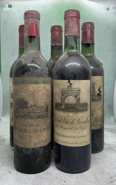 null 5 bouteilles Château LÉOVILLE-LAS-CASES, 2° cru Saint-Julien (ela, elt, es,...