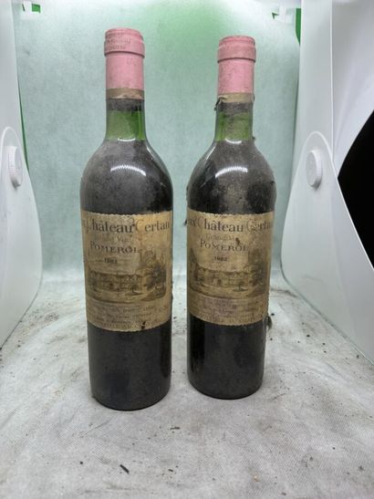 null 2 bouteilles VIEUX Château CERTAN, Pomerol 1982 (es, elt, J)
