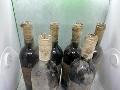 null 6 bouteilles Château d'ISSAN, 3° cru Margaux 1986 (es, 3 J)
