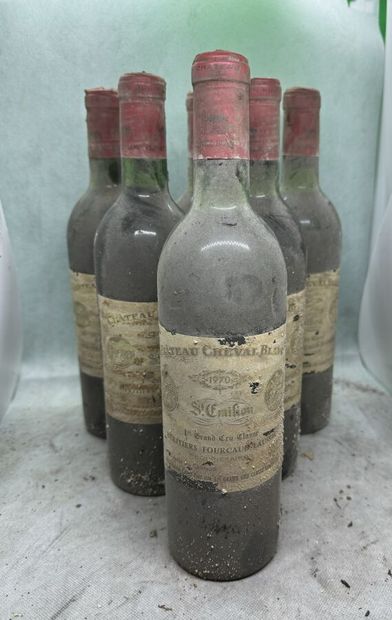 null 6 bottles Château CHEVAL-BLANC 1970, 1° Grand Cru St-Émilion (ea, 2 TLB)