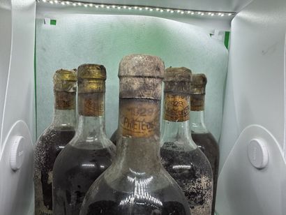 null 6 bouteilles Château LA TOUR BLANCHE, 1° cru Sauternes1928 (LB, eta ou SE sauf...