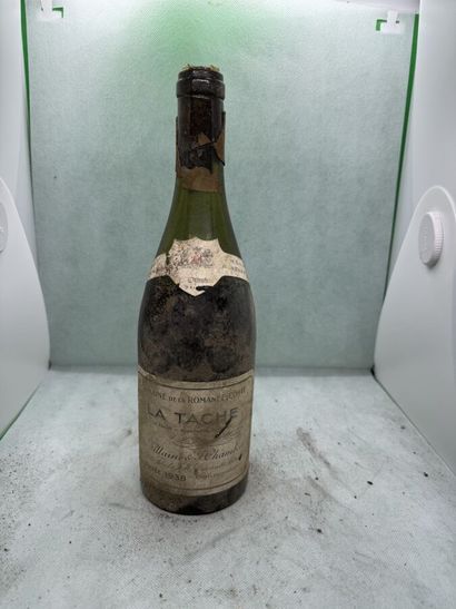 null 1 bouteille LA TÂCHE, DRC 1938 (capsule très abîmée, B, ela)