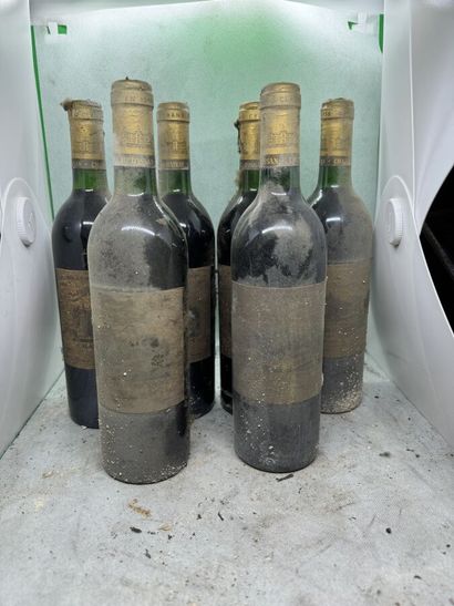 null 6 bouteilles Château d'ISSAN, 3° cru Margaux 1986 (es, 3 J)