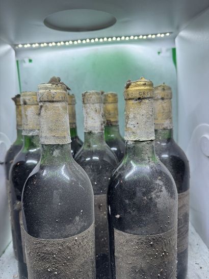 null 9 bouteilles Château d'ISSAN, 3° cru Margaux 1984 (ets, 2 J, 5 TLB, 1 LB)
