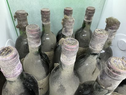 null 12 bouteilles Château BEL-AIR MARQUIS D'ALIGRE, Margaux 1981 (ets, ela, 1 e...