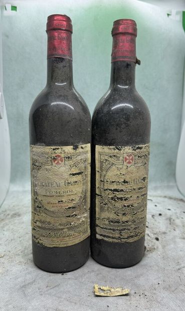 null 2 bouteilles Château GAZIN, Pomerol 1978 (eta)